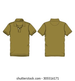 Olive Polo Shirt Short Sleeve