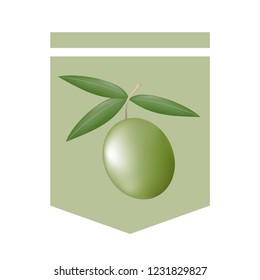 olive ribbon design