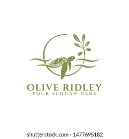 Olive Ridley Turtle Sea Logo