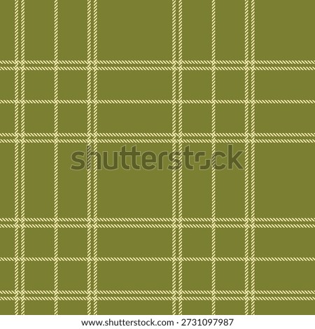Olive Rope Plaid Retro Heritage Check Pattern
