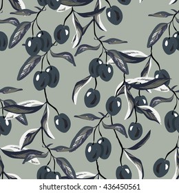 Olive Seamless Pattern