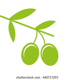 olive seeds isolated icon design