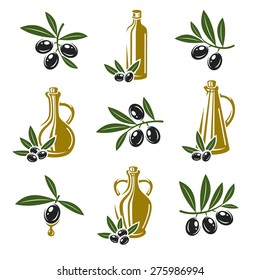 Olive set. Vector