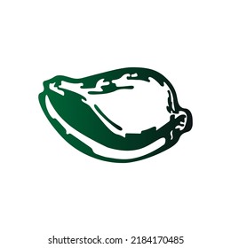 olive or shell. silhouette. icon and logo. sign