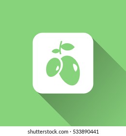 olive sign. icon design