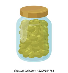 Símbolo de olivo plano para diseño web. Árbol de olivo, aceite y ramas con aceitunas aisladas ilustraciones vectoriales. Concepto de plantas y nutrición