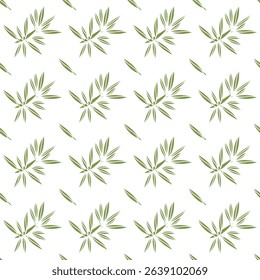 Olive tree branch. Seamless pattern.