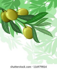 olive tree hanuka israel holiday background