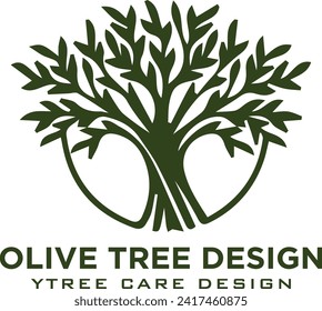 Olive tree logo design Royalty Free Vector logo free download