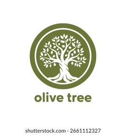 Olive tree logo icon design vector template
