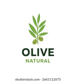 Olivenbaum Logo Symbol Design Vektor Vorlage