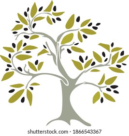 Árbol de oliva de estilo decorativo
