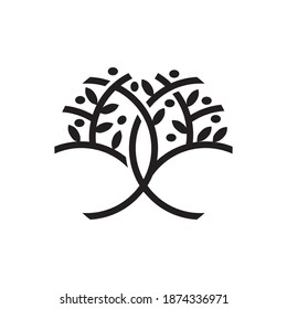 Olive Tree modern illustration for company logo, packaging natural products, organic shops, cosmetics, clothing. a simple flat vector design