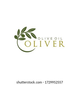 Olive Tree Oil Logo Design Template