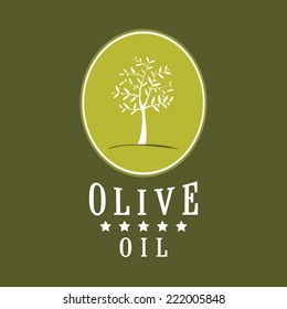 Olive tree. Olive oil. Vector olive tree. For labels, pack.