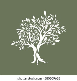 Illustration vectorielle d'Olive Tree