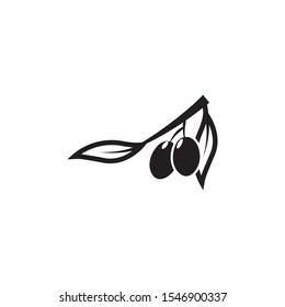 Olive tree vector illustration design template