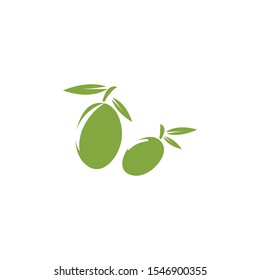 Olive tree vector illustration design template