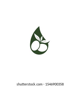 Olive tree vector illustration design template