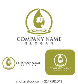 Olive tree vector illustration design template