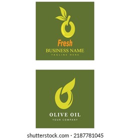 Olive tree vector illustration design template