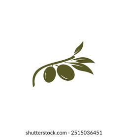 Olive tree vector illustration design template