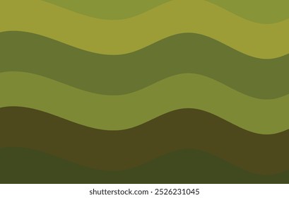 Olive vector background with curves. Bright illustration with olive circular arcs. Pattern for websites