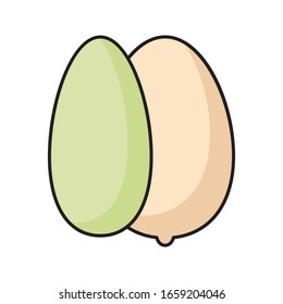icono de color plano del vector de oliva 
