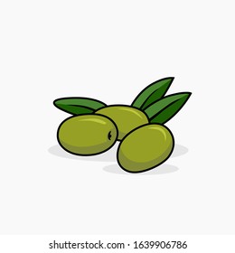 Olive vector illustration isolated, for all purposes