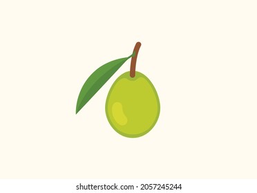 Olive Vektorgrafik einzeln auf Symbolgrafik