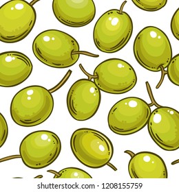 olive vector pattern