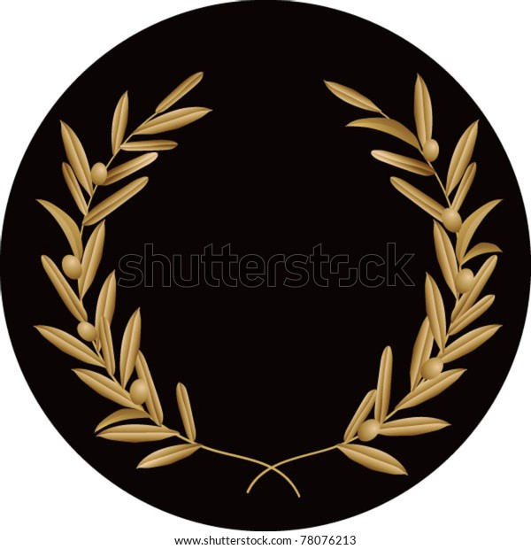 Olive Wreath Stock Vector Royalty Free Shutterstock