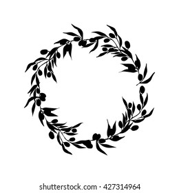 olive wreath silhouette