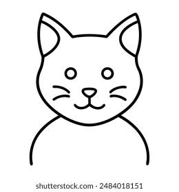 Oliver cat pet animal vector icon