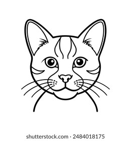 Oliver cat pet animal vector icon