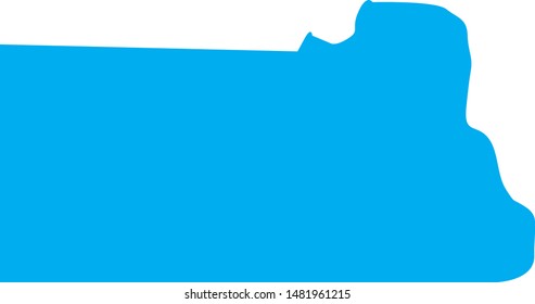 oliver County Map in the state of North Dakota