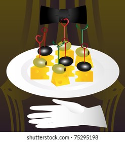 olives and cheese