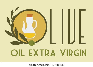 Olives design over beige background, vector illustration