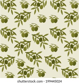 Olives design over beige background, vector illustration