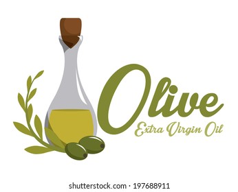Olives design over white background, vector illustration