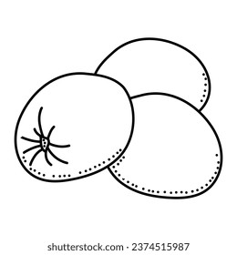 Olives fruit doodle icon design isolated on white background
