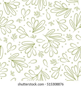 olives hand drawn pattern. food vector background