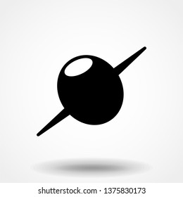 Olives icon on white background. Simple vector illustration.