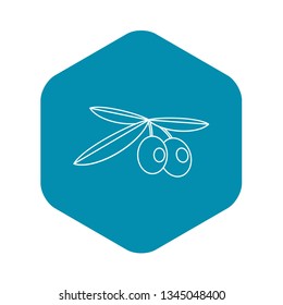 Olives icon. Outline illustration of olives vector icon for web