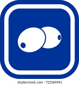 Olives icon , sign Square with rounded corners
