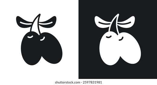Olives icon symbol collection on white background.