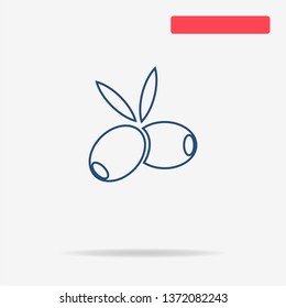 Olives icon. Vector concept illustration for design.
