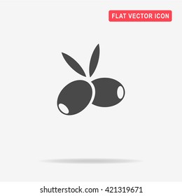 Olives icon. Vector concept illustration for design.