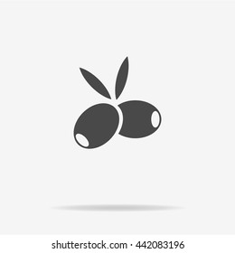 Olives icon. Vector concept illustration for design.