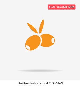 Olives icon. Vector concept illustration for design.